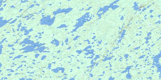 Hutcherson Lake Topographic map 064M07 at 1:50,000 Scale