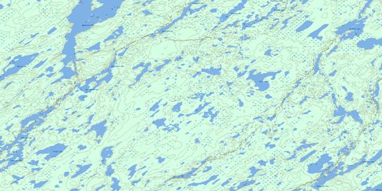 Battleford Lake Topo Map 064M11 at 1:50,000 scale - National Topographic System of Canada (NTS) - Toporama map