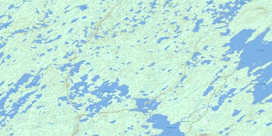 Warren  Lake Topographic map 064M15 at 1:50,000 Scale