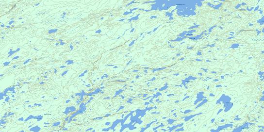 Hugill Creek Topo Map 064N07 at 1:50,000 scale - National Topographic System of Canada (NTS) - Toporama map