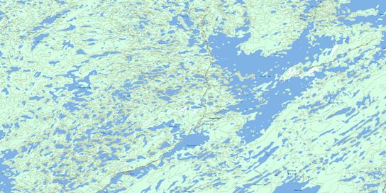 Putahow Lake Topographic map 064N15 at 1:50,000 Scale