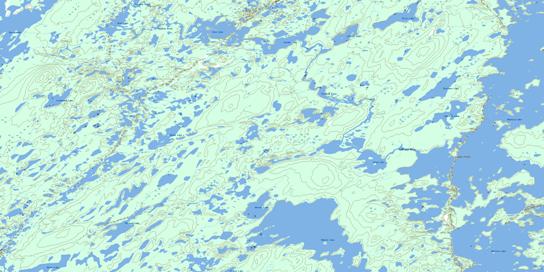 Bagg Lake Topo Map 064N16 at 1:50,000 scale - National Topographic System of Canada (NTS) - Toporama map