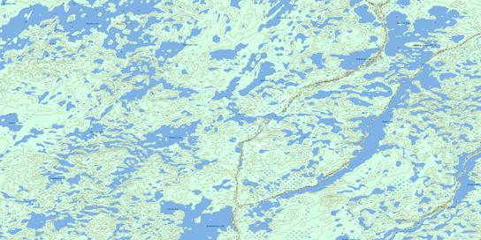 Booth Lake Topographic map 064O05 at 1:50,000 Scale