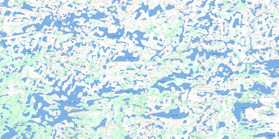 Croll Lake Topo Map 064O09 at 1:50,000 scale - National Topographic System of Canada (NTS) - Toporama map