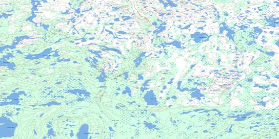 Hebner Lake Topo Map 064P01 at 1:50,000 scale - National Topographic System of Canada (NTS) - Toporama map