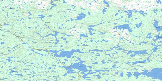 Kesselman Lake Topo Map 064P02 at 1:50,000 scale - National Topographic System of Canada (NTS) - Toporama map