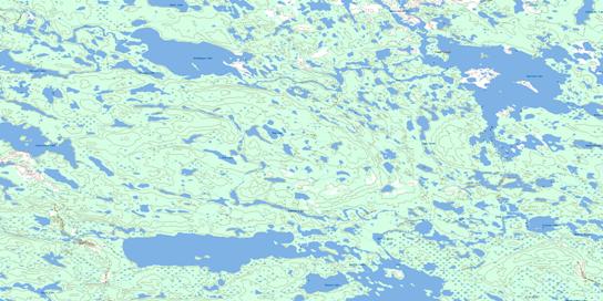Macleod Lake Topographic map 064P04 at 1:50,000 Scale