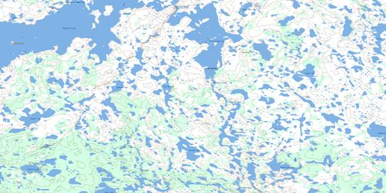Little Duck Lake Topo Map 064P05 at 1:50,000 scale - National Topographic System of Canada (NTS) - Toporama map