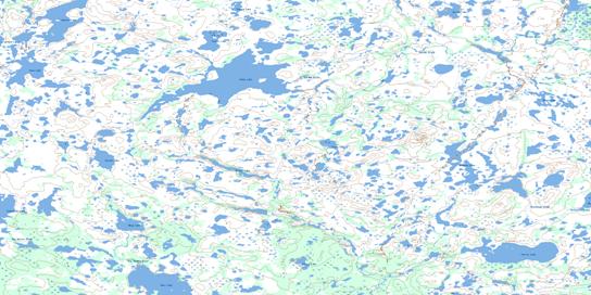 Fallis Lake Topographic map 064P06 at 1:50,000 Scale
