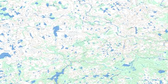 Wallbridge Lake Topographic map 064P07 at 1:50,000 Scale