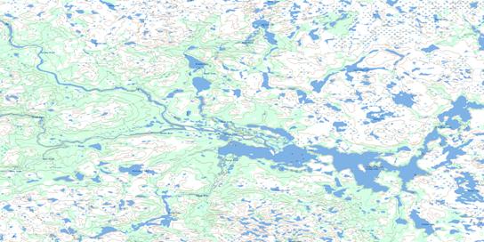 Caribou Lake Topo Map 064P08 at 1:50,000 scale - National Topographic System of Canada (NTS) - Toporama map