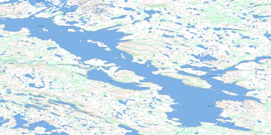 Edehon Lake Topo Map 065A06 at 1:50,000 scale - National Topographic System of Canada (NTS) - Toporama map