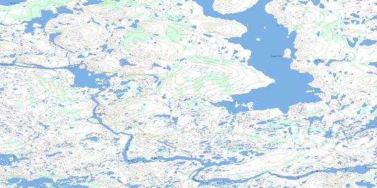 Longpre Lake Topographic map 065A12 at 1:50,000 Scale