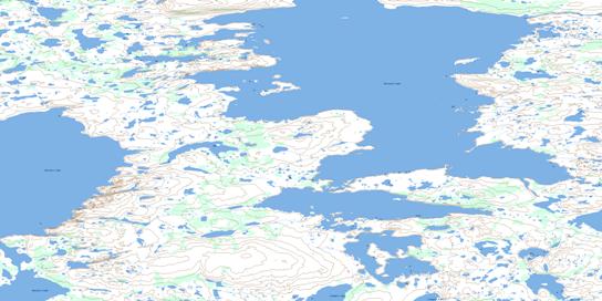 Tatinnai Lake Topo Map 065A13 at 1:50,000 scale - National Topographic System of Canada (NTS) - Toporama map