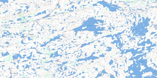Trebell Lake Topo Map 065B01 at 1:50,000 scale - National Topographic System of Canada (NTS) - Toporama map