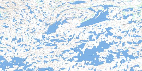 Mcaleese Lake Topo Map 065B07 at 1:50,000 scale - National Topographic System of Canada (NTS) - Toporama map