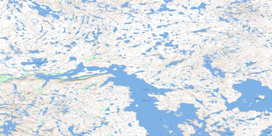 Josies Hill Topo Map 065B12 at 1:50,000 scale - National Topographic System of Canada (NTS) - Toporama map