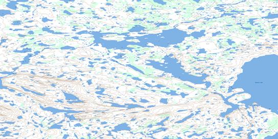 White Cliff Lake Topographic map 065B16 at 1:50,000 Scale
