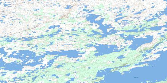 Rochon Lake Topo Map 065C13 at 1:50,000 scale - National Topographic System of Canada (NTS) - Toporama map