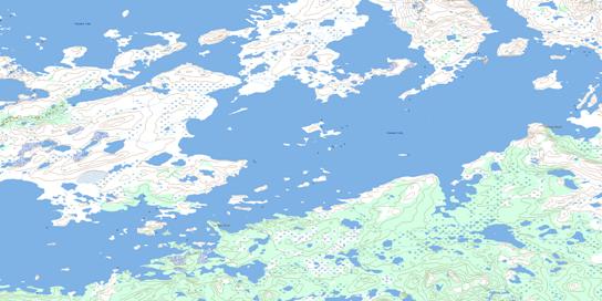 Halfway Bluff Topo Map 065C14 at 1:50,000 scale - National Topographic System of Canada (NTS) - Toporama map