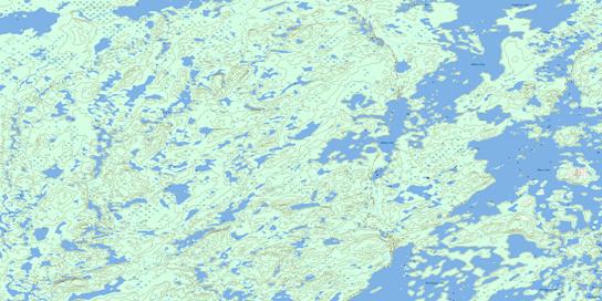 Dehoux Bay Topo Map 065D06 at 1:50,000 scale - National Topographic System of Canada (NTS) - Toporama map