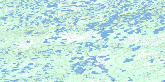 Hinde Lake Topographic map 065E04 at 1:50,000 Scale