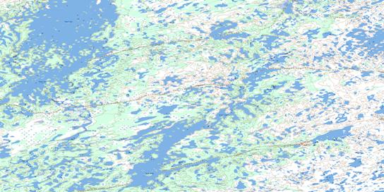 Arnot Lake Topo Map 065E06 at 1:50,000 scale - National Topographic System of Canada (NTS) - Toporama map