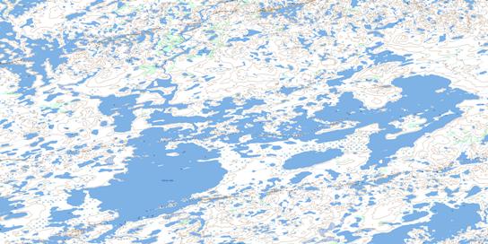 Taitna Lake Topographic map 065E08 at 1:50,000 Scale