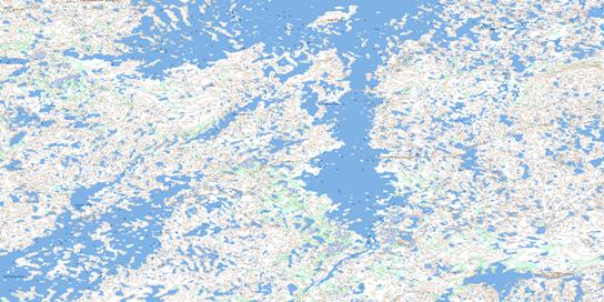 Blue Island Topo Map 065E09 at 1:50,000 scale - National Topographic System of Canada (NTS) - Toporama map