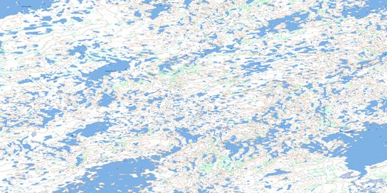 Enekatcha Lake Topo Map 065E15 at 1:50,000 scale - National Topographic System of Canada (NTS) - Toporama map