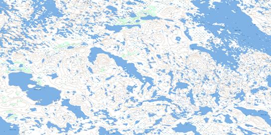 Calhoun Lake Topo Map 065F08 at 1:50,000 scale - National Topographic System of Canada (NTS) - Toporama map