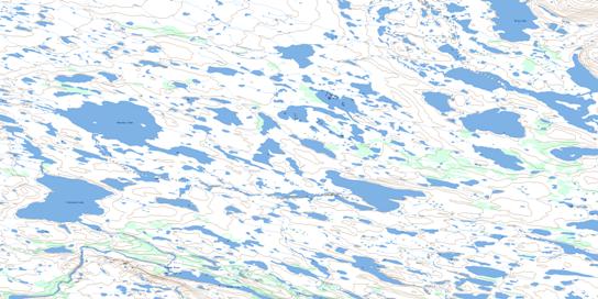 Bernier Lake Topo Map 065G08 at 1:50,000 scale - National Topographic System of Canada (NTS) - Toporama map