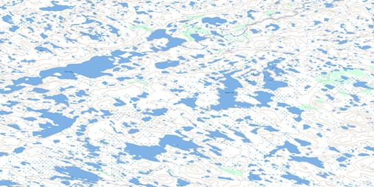Krekot Lake Topo Map 065G10 at 1:50,000 scale - National Topographic System of Canada (NTS) - Toporama map
