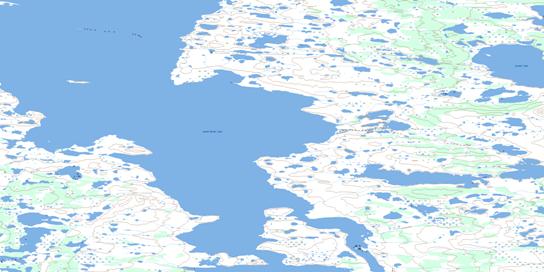 South Henik Lake Topographic map 065H06 at 1:50,000 Scale