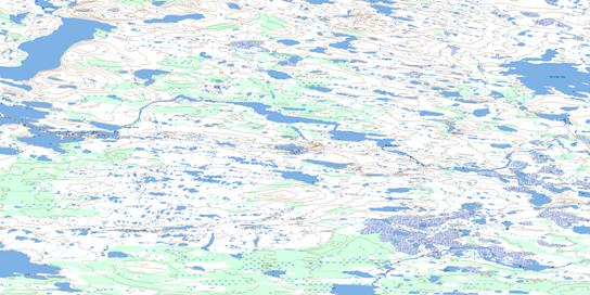 Harling Lake Topo Map 065H10 at 1:50,000 scale - National Topographic System of Canada (NTS) - Toporama map