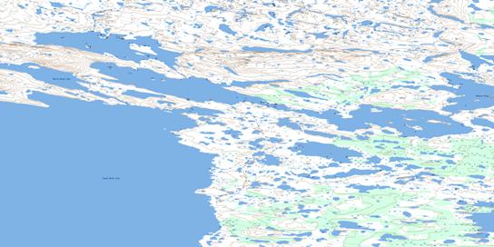 Ameto Lake Topo Map 065H11 at 1:50,000 scale - National Topographic System of Canada (NTS) - Toporama map