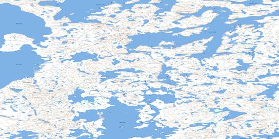 Ecklund Lake Topo Map 065L06 at 1:50,000 scale - National Topographic System of Canada (NTS) - Toporama map