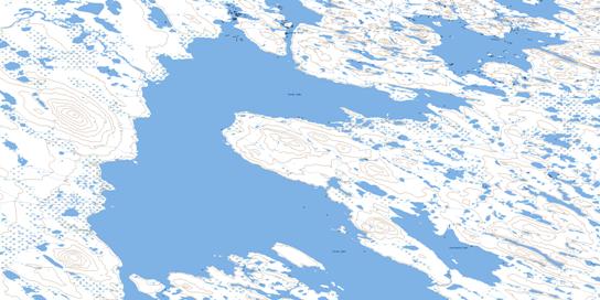 Tattanniq Lake Topographic map 065P06 at 1:50,000 Scale