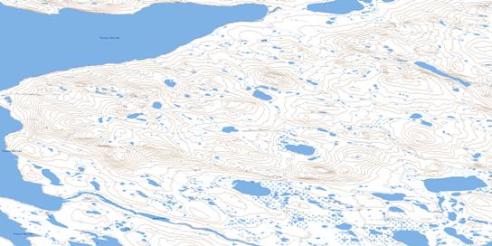 Kunwak River Topographic map 065P14 at 1:50,000 Scale