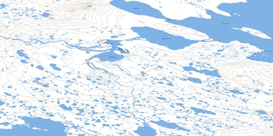 Sagliq Island Topo Map 066A01 at 1:50,000 scale - National Topographic System of Canada (NTS) - Toporama map