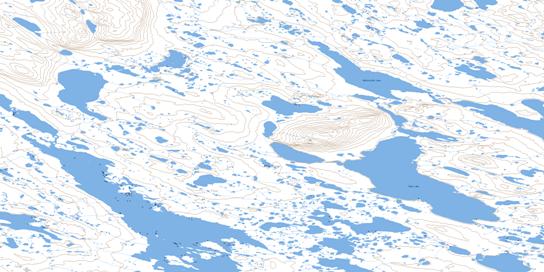Qikittalik Lake Topo Map 066A07 at 1:50,000 scale - National Topographic System of Canada (NTS) - Toporama map