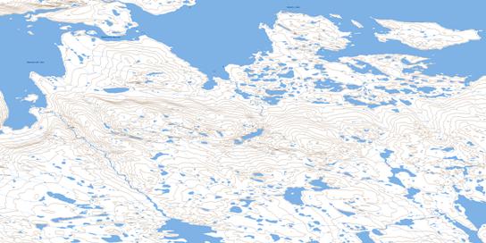 Aggattalik Narrows Topo Map 066A12 at 1:50,000 scale - National Topographic System of Canada (NTS) - Toporama map