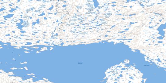 Koangok Narrows Topo Map 066B11 at 1:50,000 scale - National Topographic System of Canada (NTS) - Toporama map