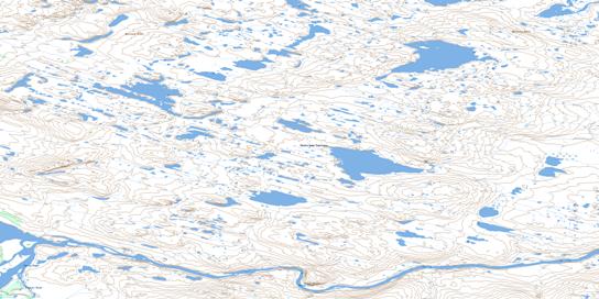 Thelon Bluffs Topo Map 066C11 at 1:50,000 scale - National Topographic System of Canada (NTS) - Toporama map