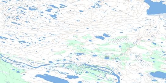 Muskox Hill Topographic map 066D07 at 1:50,000 Scale