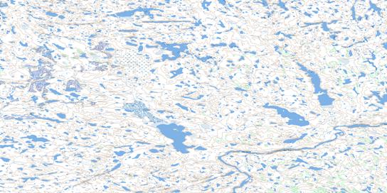 Hawk Rapids Topo Map 066E11 at 1:50,000 scale - National Topographic System of Canada (NTS) - Toporama map