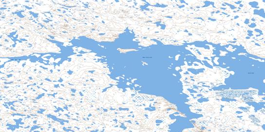 Upper Garry Lake Topo Map 066F15 at 1:50,000 scale - National Topographic System of Canada (NTS) - Toporama map