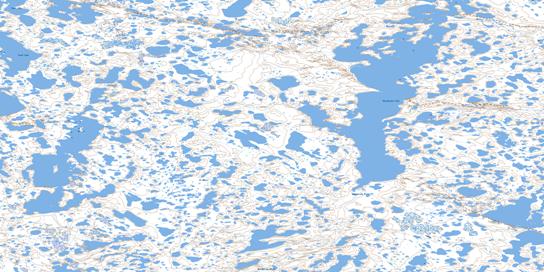 Naujatuuq Lake Topographic map 066G03 at 1:50,000 Scale