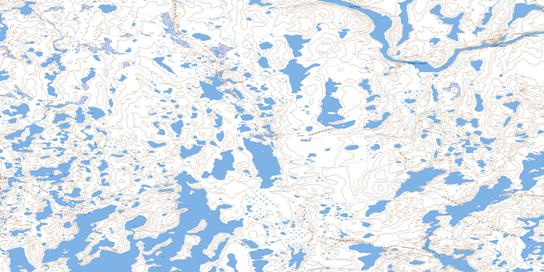 Sandhill Rapids Topographic map 066H13 at 1:50,000 Scale