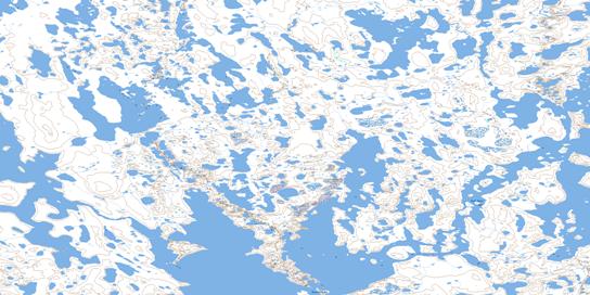 Buliard Lake Topo Map 066J03 at 1:50,000 scale - National Topographic System of Canada (NTS) - Toporama map